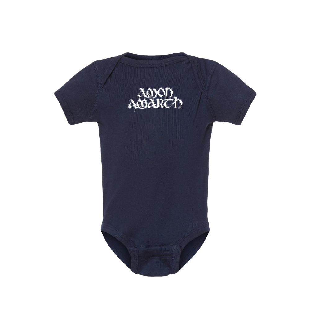 Amon Amarth Logo Baby Romper Onesie