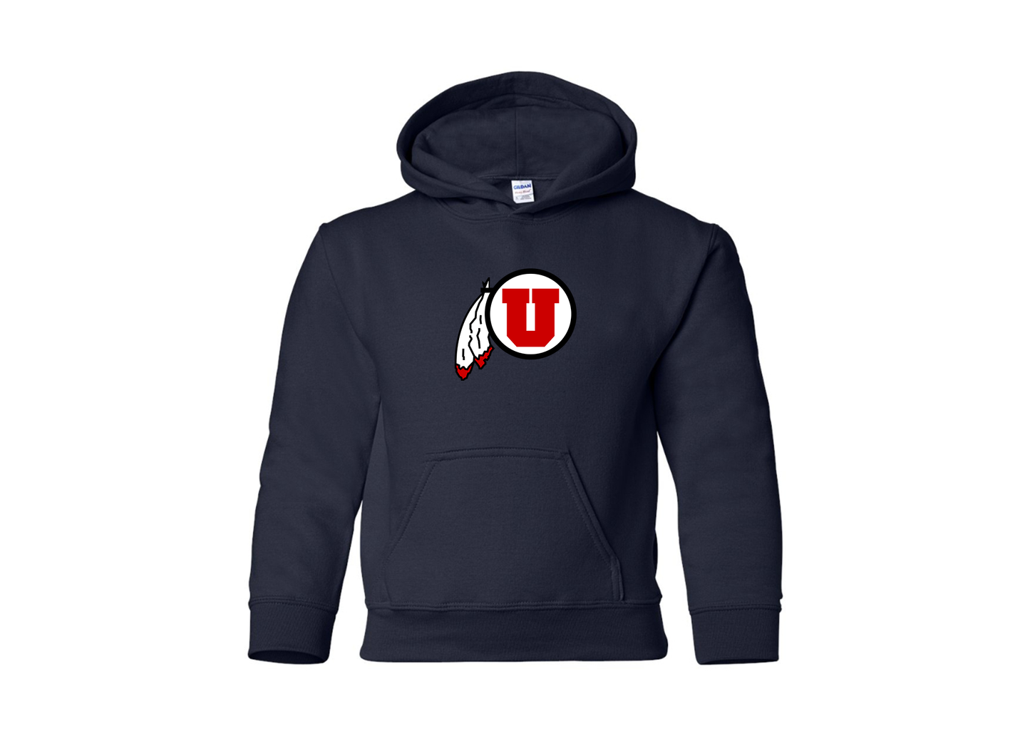 Youth Utah Utes Gildan Heavy Blend  Hooded Sweatshirt