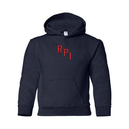 Youth RPI Engineers Logo Gildan Heavy Blend  Hooded Sweatshirt