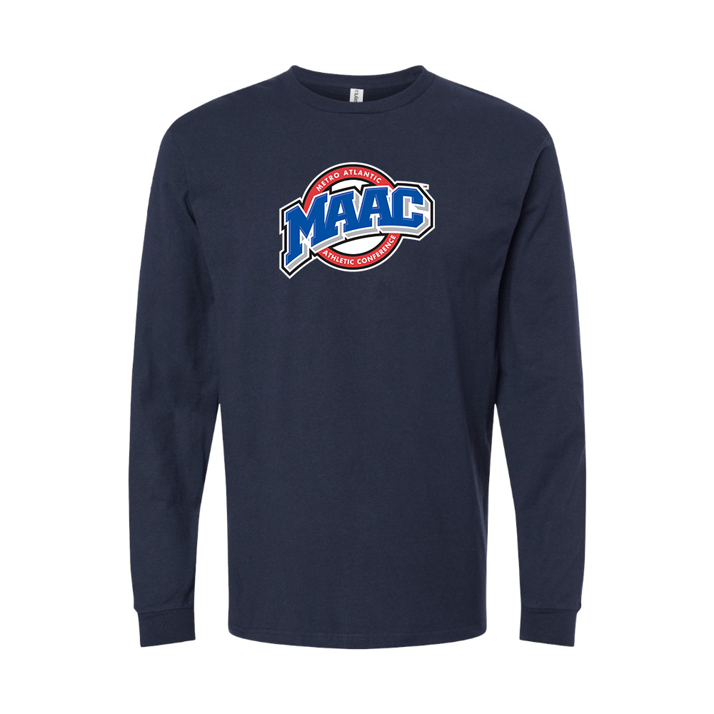Youth Metro Atlantic Athletic Conference Logo Cotton Long Sleeve T-Shirt