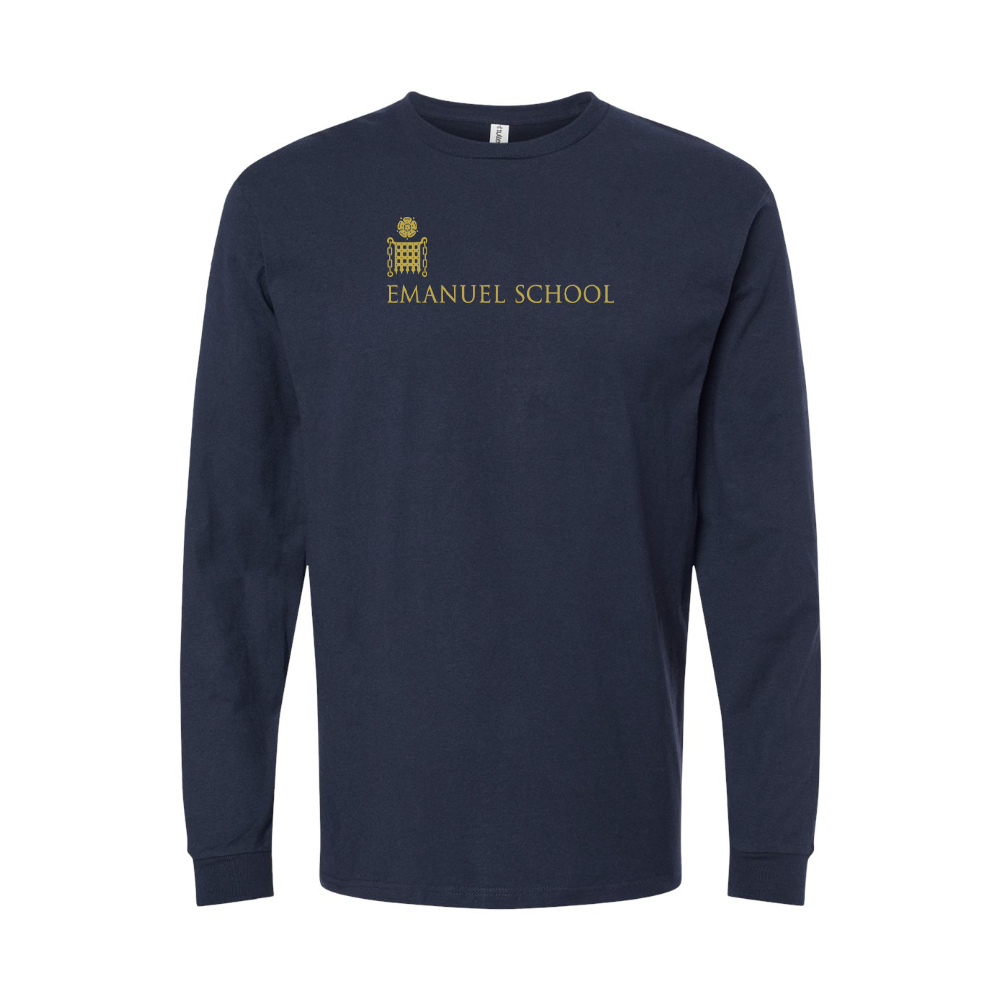 Youth Emanuel School Logo Cotton Long Sleeve T-Shirt