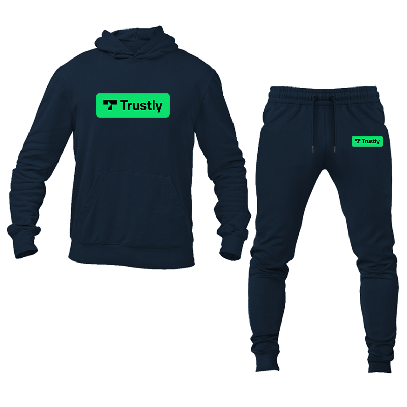 Men's Trustly Horizontal Logo Hoodie Joggers Set