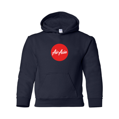 Youth Air Asia Logo Gildan Heavy Blend  Hooded Sweatshirt