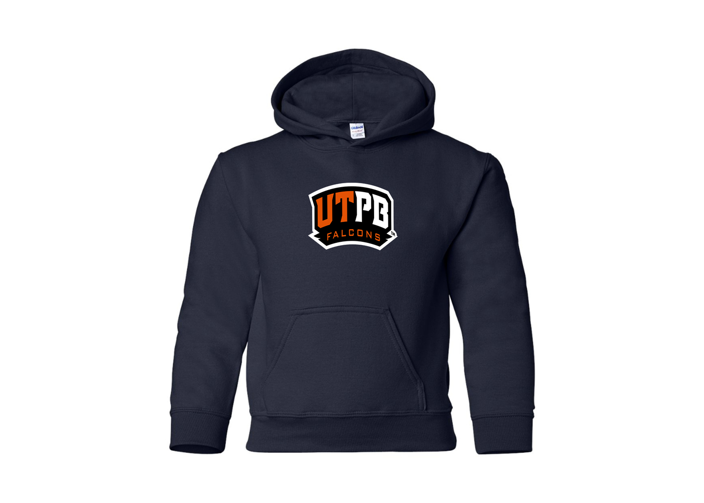 Youth UTPB Falcons Gildan Heavy Blend  Hooded Sweatshirt