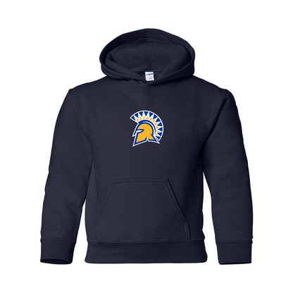 Youth San Jose State Spartans Logo Gildan Heavy Blend  Hooded Sweatshirt