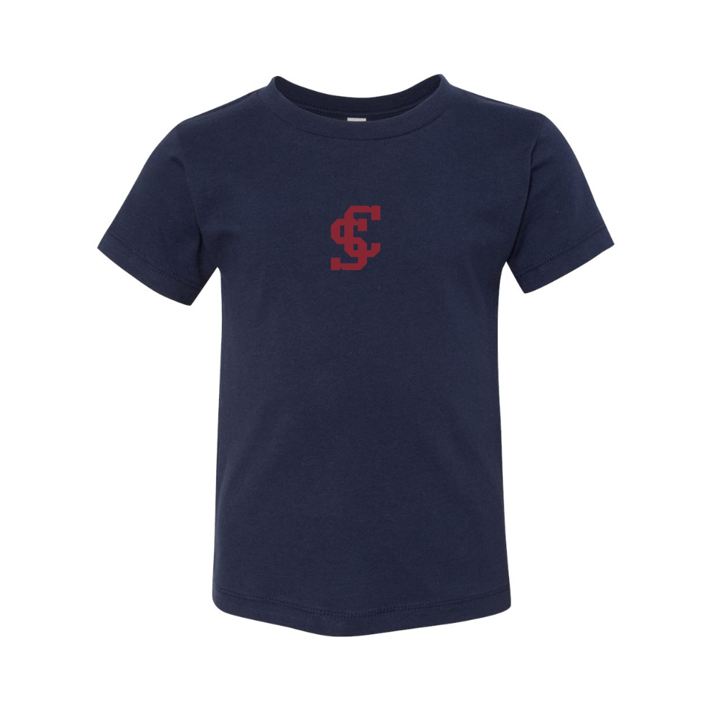 Santa Clara Broncos Logo BELLA  CANVAS Toddler Jersey Tee