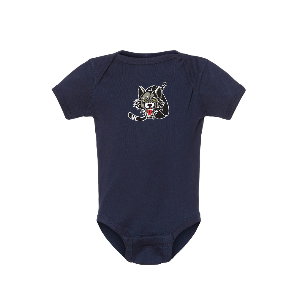 Chicago Wolves Logo Baby Romper Onesie