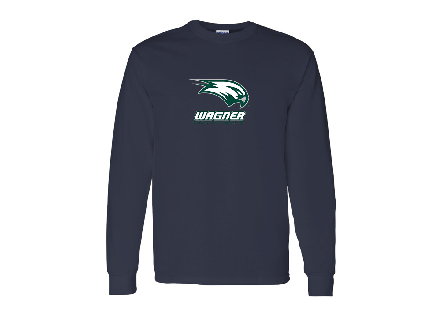 Men's Wagner Seahawks Gildan Heavy Cotton Long Sleeve T-Shirt