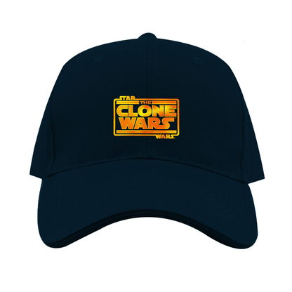 The Clone wars Logo Dad Baseball Cap Hat