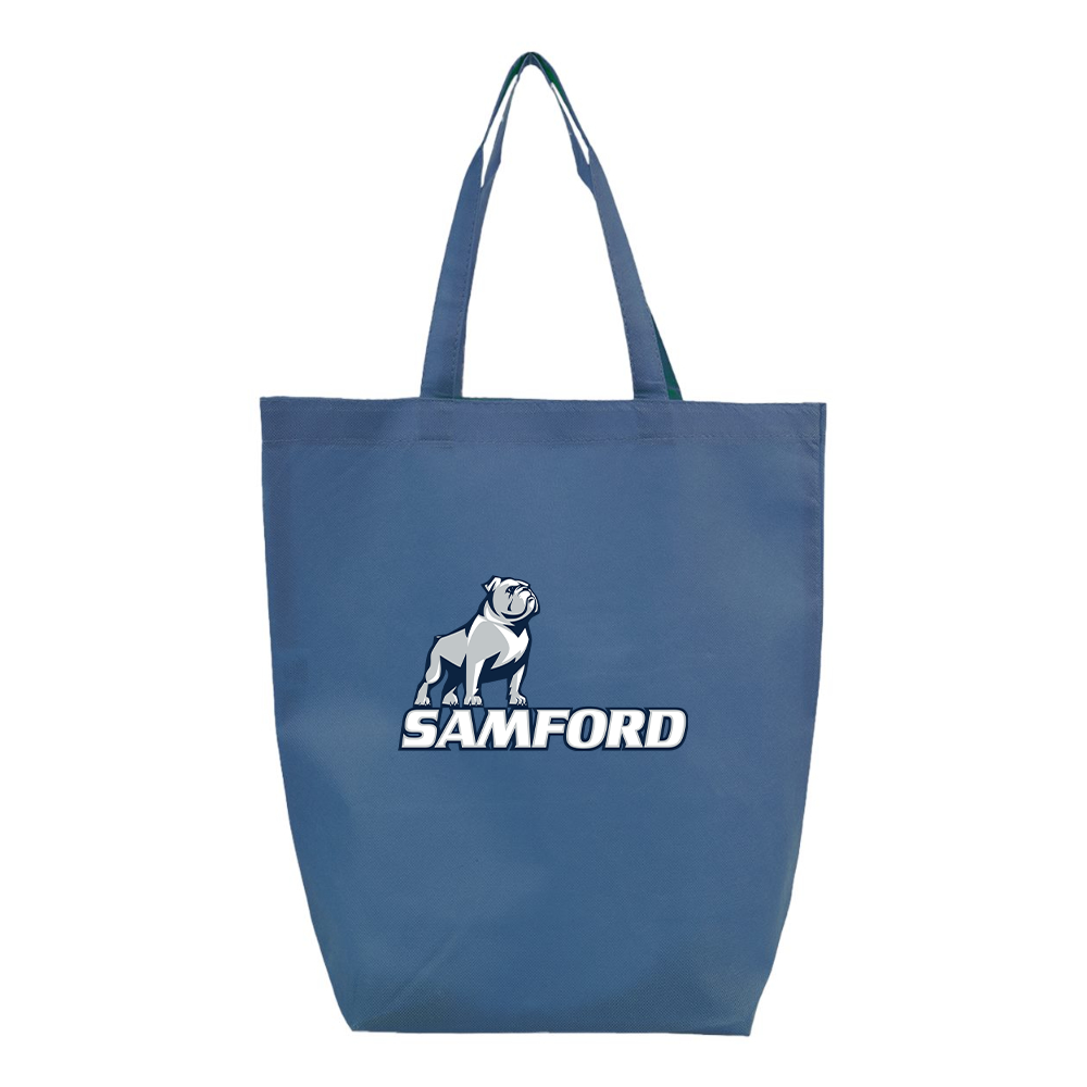 Samford Bulldogs Logo Q-Tees Non-Woven Gusset Bottom Tote