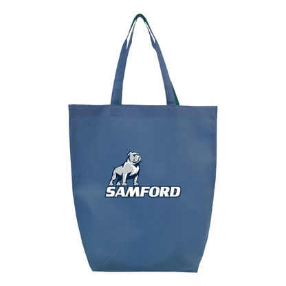 Samford Bulldogs Logo Q-Tees Non-Woven Gusset Bottom Tote