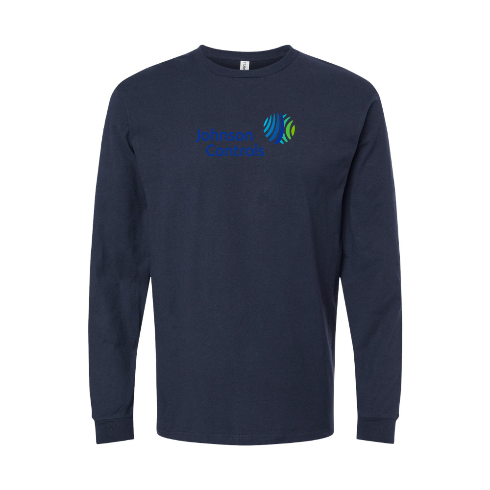 Men's Johnson-Controls Logo Long Sleeve T-Shirt