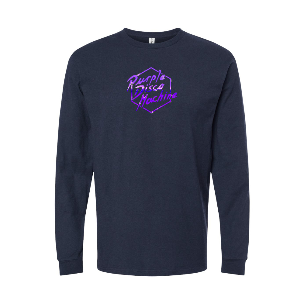 Youth Purple Disco Machine Cotton Long Sleeve T-Shirt
