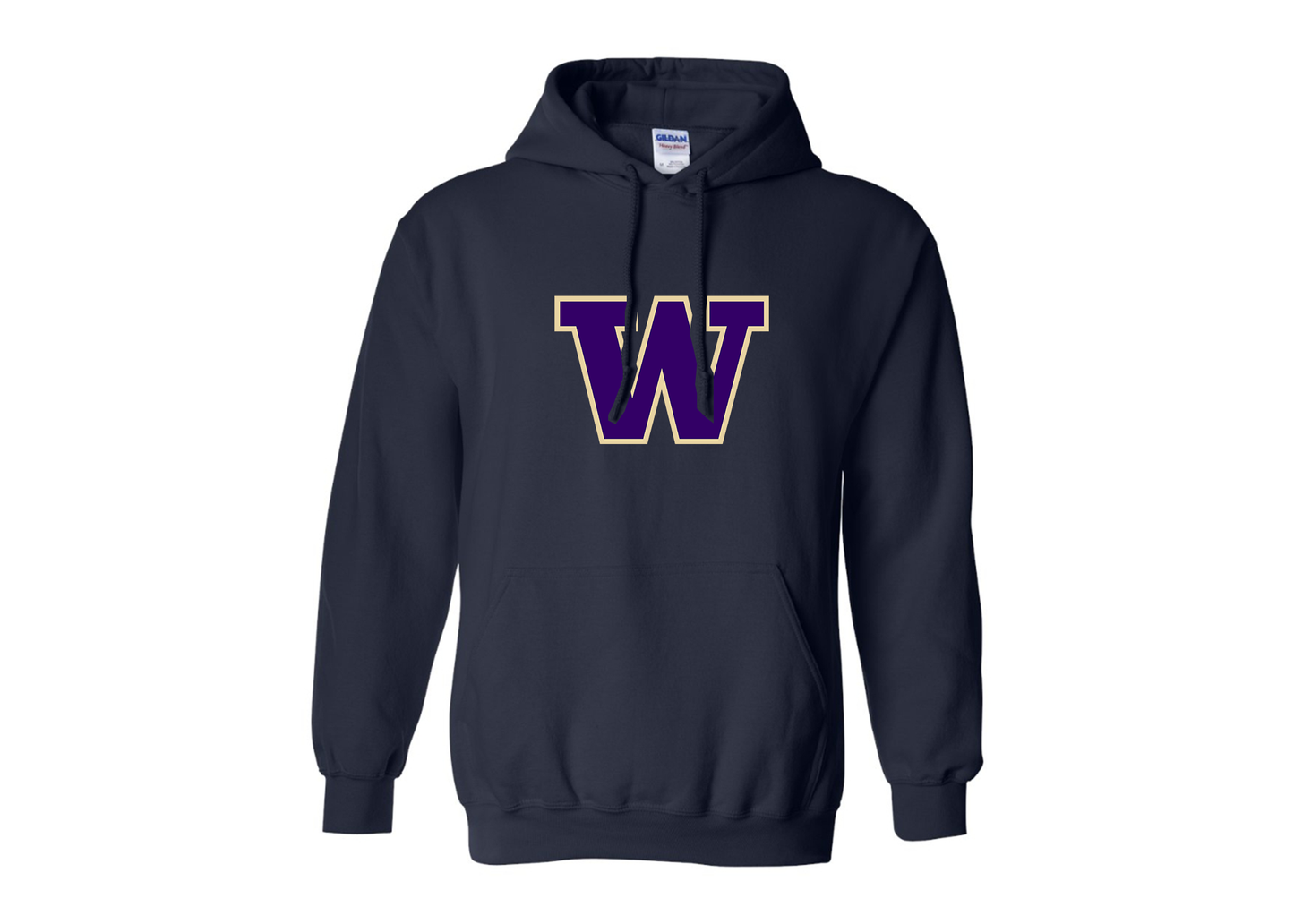 Men's Washington Huskies Gildan  Heavy Blend Hooded Sweatshirt