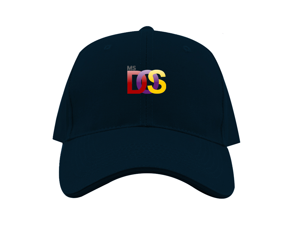 MS DOS Logo Dad Baseball Cap Hat