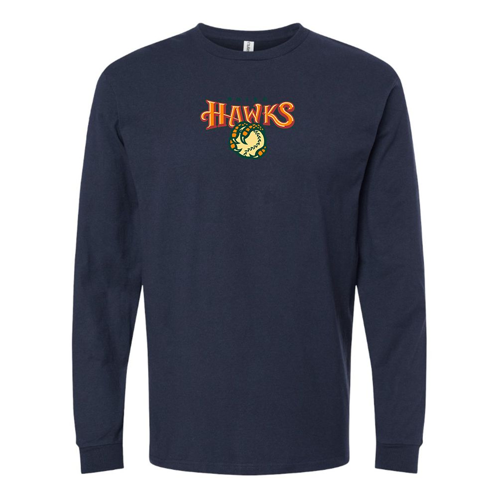 Youth Boise Hawks Logo Cotton Long Sleeve T-Shirt