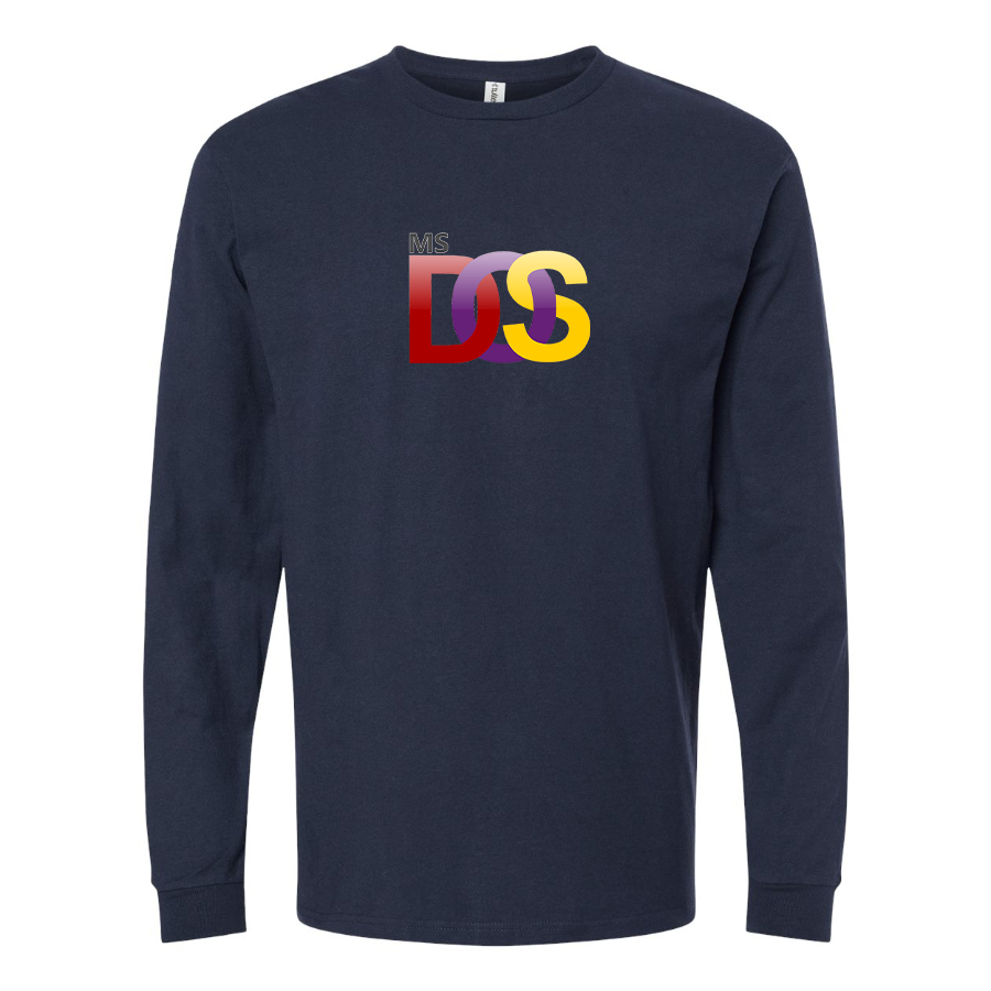Youth MS DOS Logo Cotton Long Sleeve T-Shirt