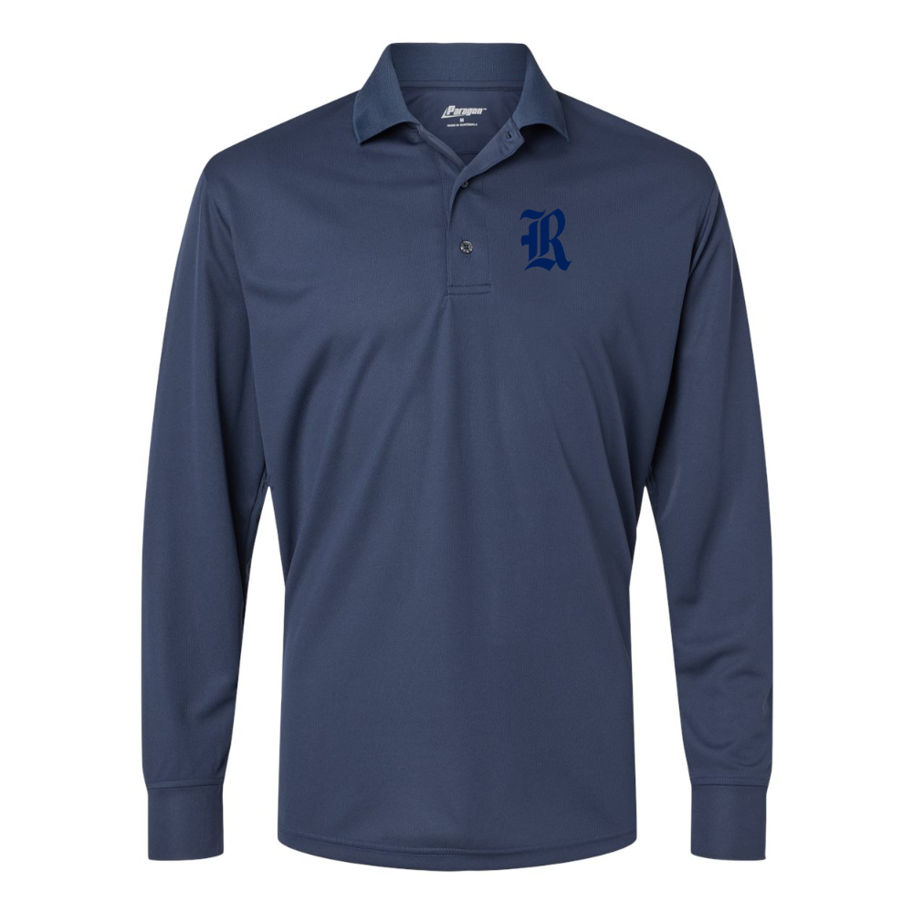 Men's Rice Owls Logo Paragon Prescott Long Sleeve Polo