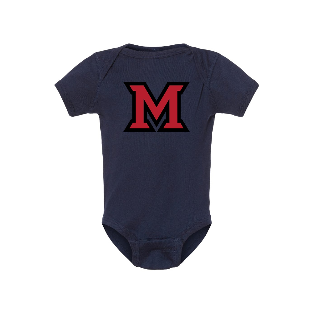 Miami Ohio RedHawks Logo Baby Romper Onesie