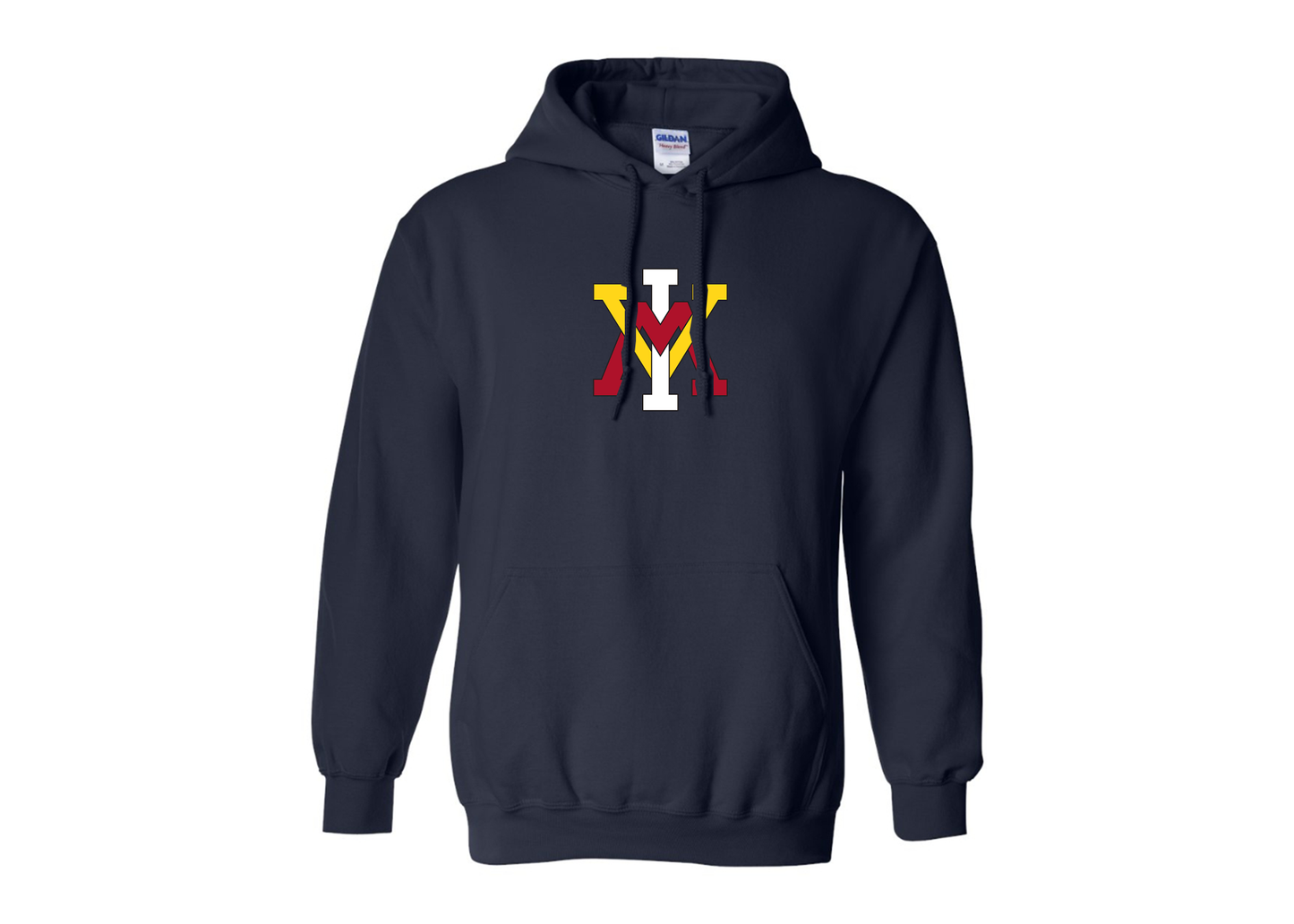 Men's VMI Keydets Gildan  Heavy Blend Hooded Sweatshirt