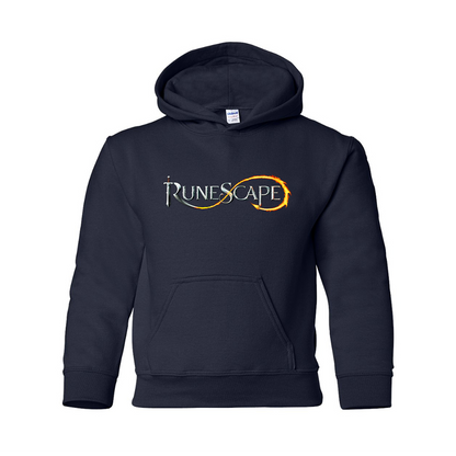 Youth Runescape Logo Gildan Heavy Blend  Hooded Sweatshirt