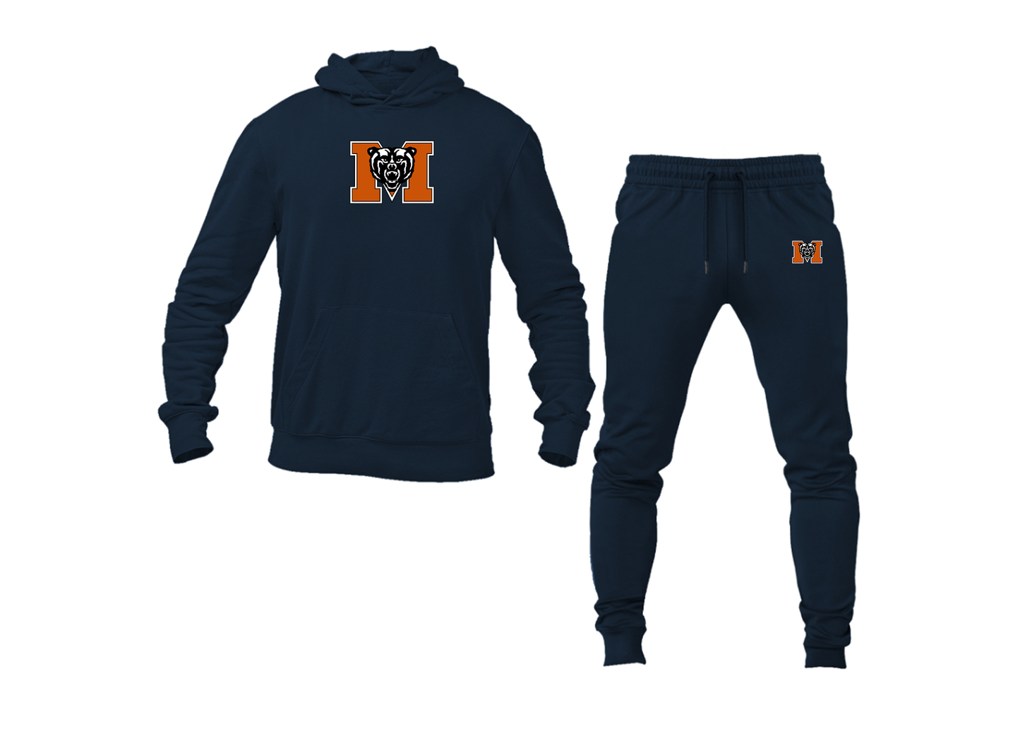 Men's Mercer Bears Logo Hoodie Joggers Set