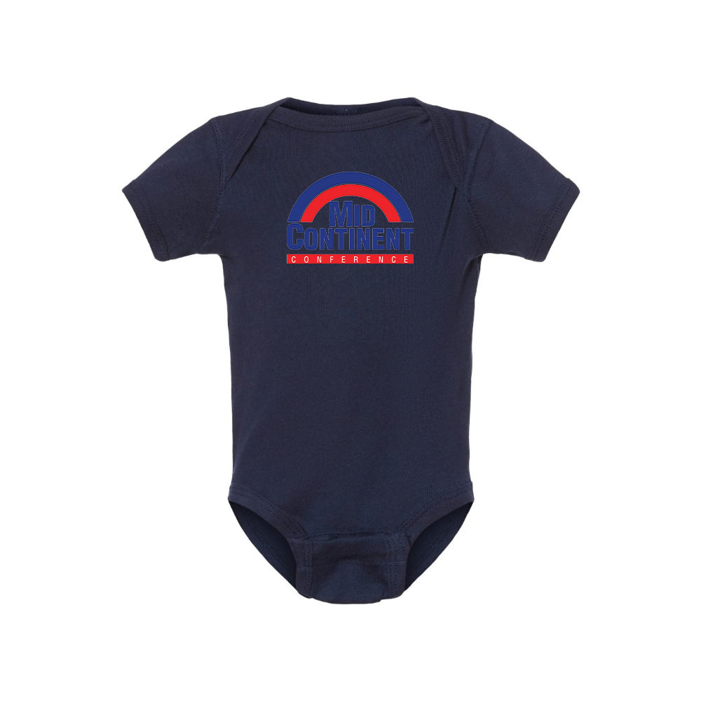 Mid Continent Conference Logo Baby Romper Onesie