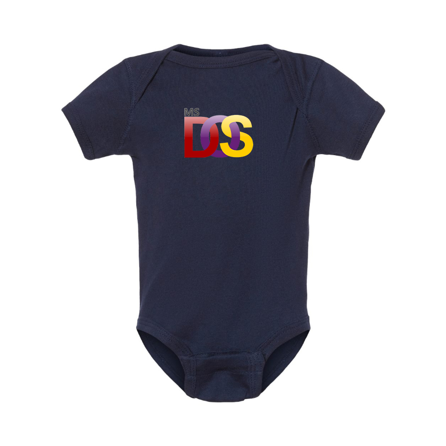 MS DOS Logo Baby Romper Onesie