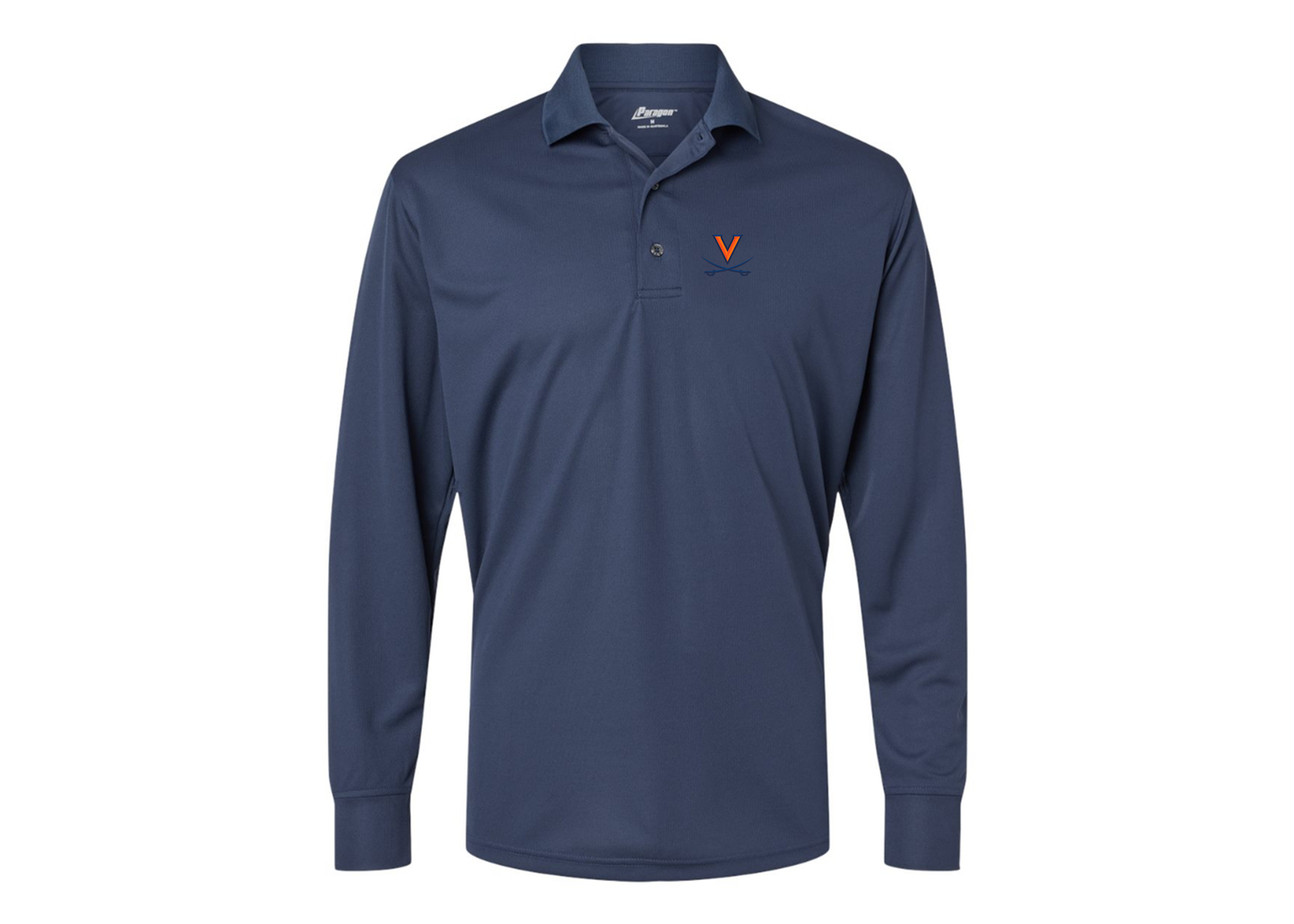 Men's Virginia Cavaliers Paragon Prescott Long Sleeve Polo