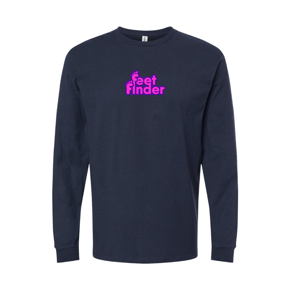 Youth FeetFinder Logo Cotton Long Sleeve T-Shirt