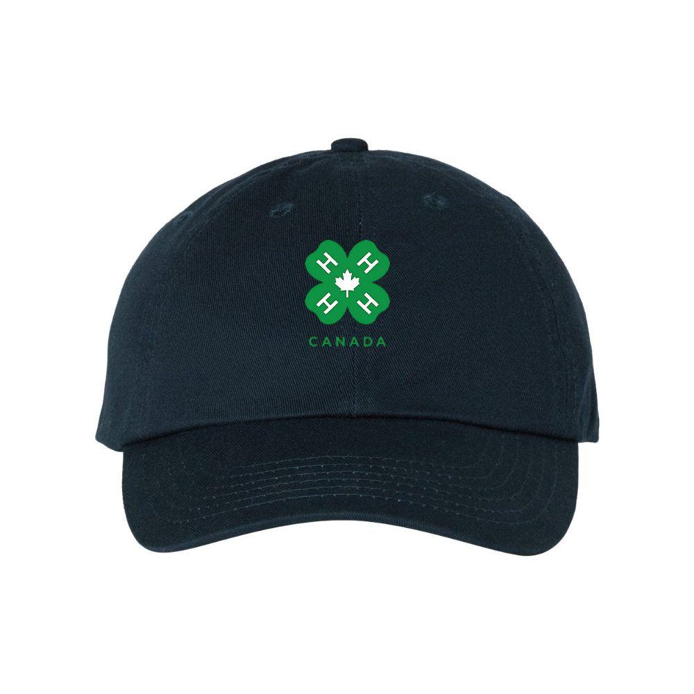 4H Canada Logo  Valucap Adult Bio-Washed Classic Dad Hat