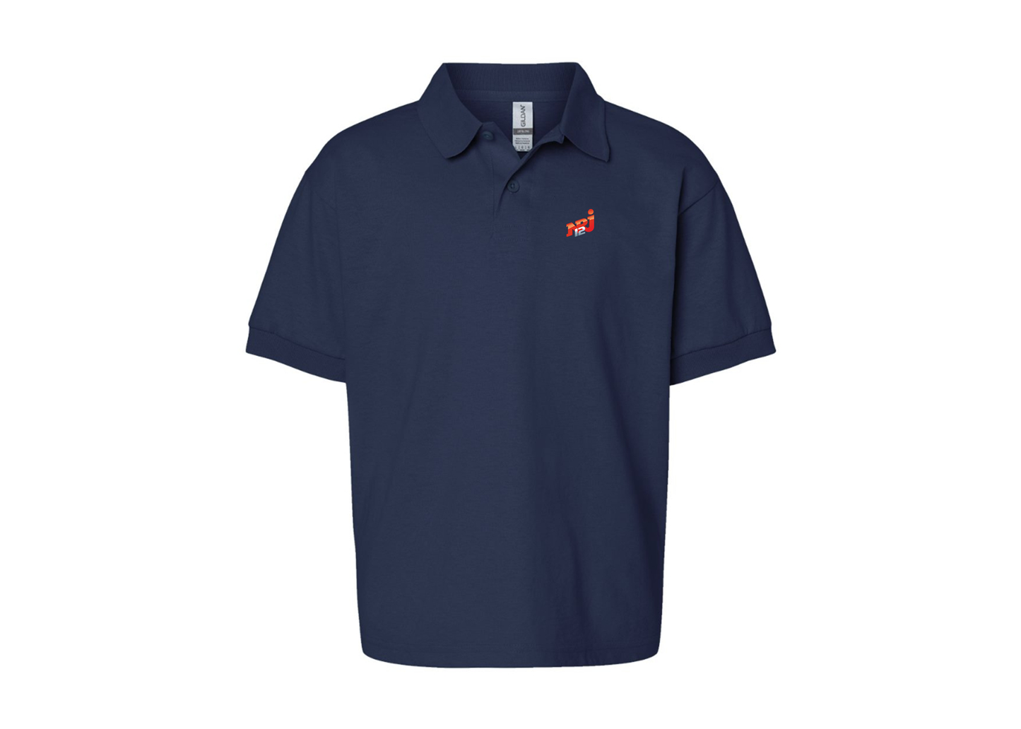 Youth NRJ 12 Logo Gildan Dry Blend Jersey Polo