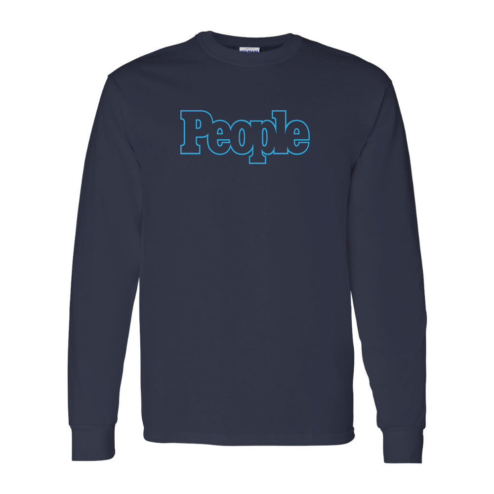 Men's People Magazine Logo Gildan Heavy Cotton Long Sleeve T-Shirt