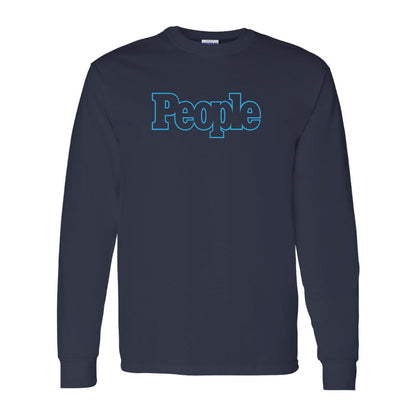 Men's People Magazine Logo Gildan Heavy Cotton Long Sleeve T-Shirt
