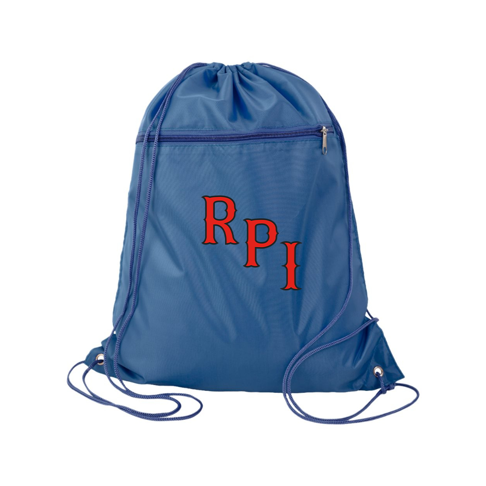 RPI Engineers Logo Q-Tees - Polyester Cinchpack