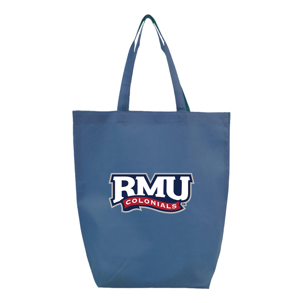 Robert Morris Colonials Logo Q-Tees Non-Woven Gusset Bottom Tote
