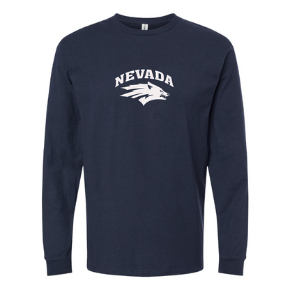Men's Nevada Wolf Pack Logo Long Sleeve T-Shirt