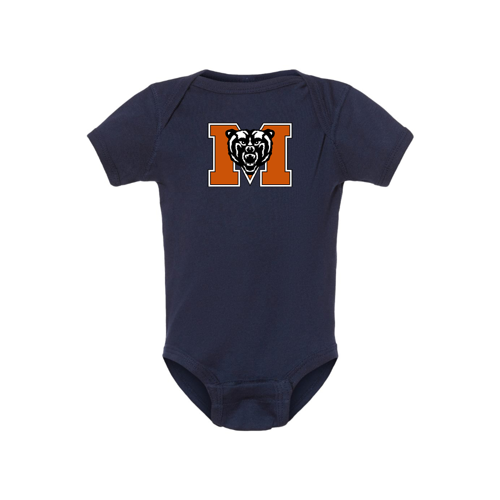 Mercer Bears Logo Baby Romper Onesie