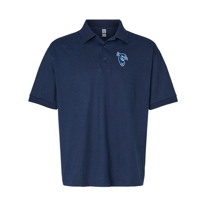 Men's Saint Peters Peacocks Logo Gildan Dry Blend Jersey Polo