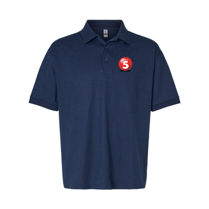 Men's ABC TV5 Logo Gildan Dry Blend Jersey Polo