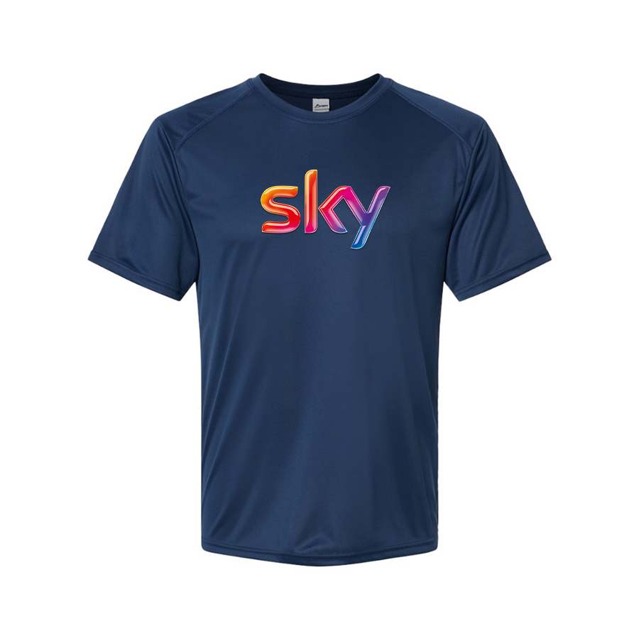 Men's Sky Logo Polyester T-Shirt
