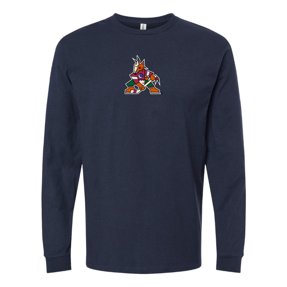 Youth Arizona Coyotes Logo Cotton Long Sleeve T-Shirt