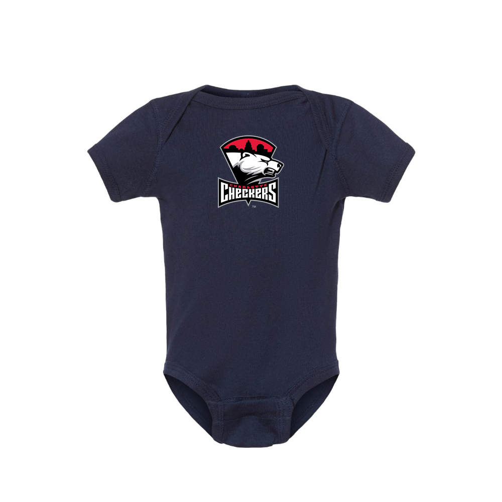Charlotte Checkers Logo Baby Romper Onesie