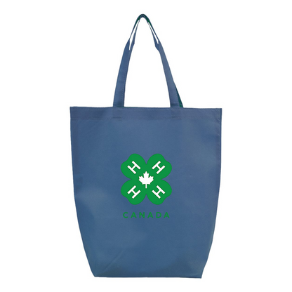 4H Canada Logo Q-Tees Non-Woven Gusset Bottom Tote