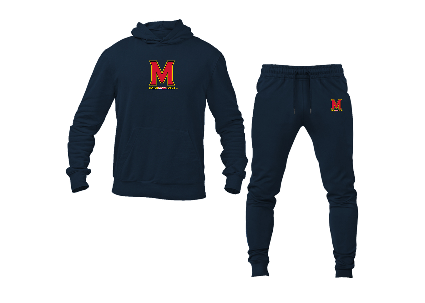 Men's Maryland Terrapins Logo Hoodie Joggers Set