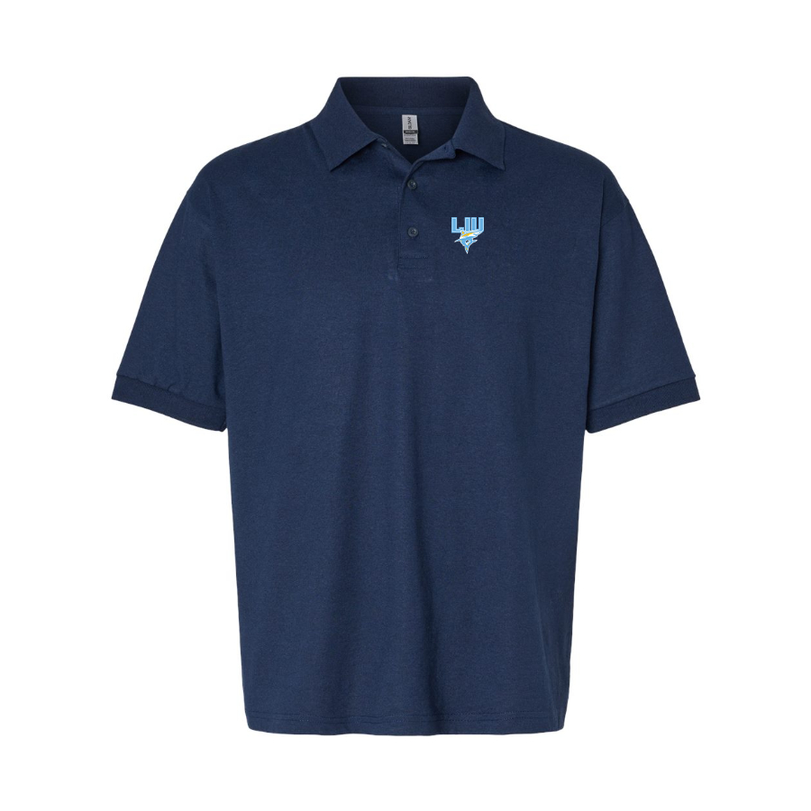 Men's LIU Brooklyn Blackbirds Logo Dry Blend Polo