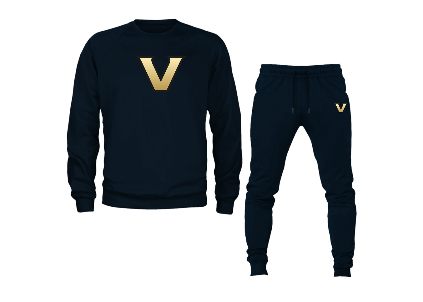 Men's Vanderbilt Commodores Crewneck Sweatshirt Joggers Suit