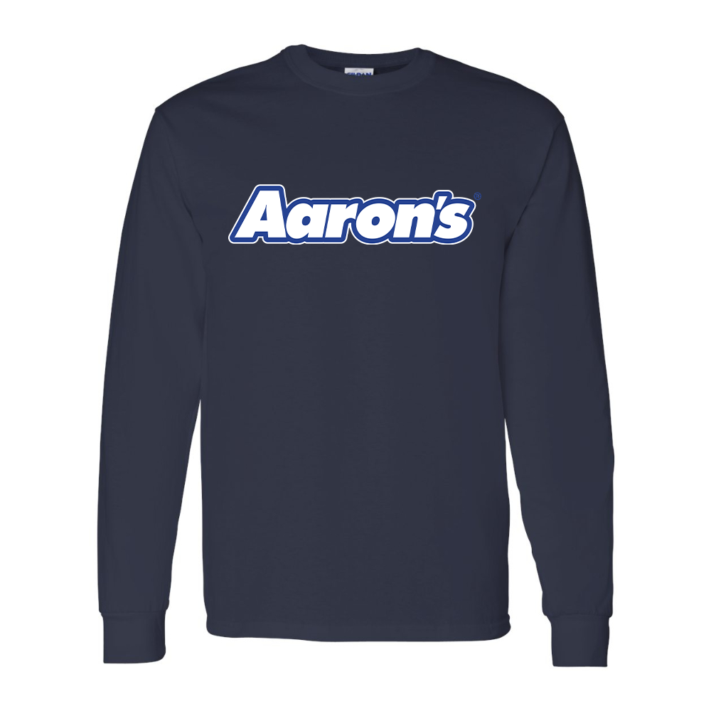 Men's Aaron_s Logo Gildan Heavy Cotton Long Sleeve T-Shirt