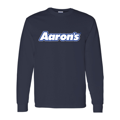 Men's Aaron_s Logo Gildan Heavy Cotton Long Sleeve T-Shirt