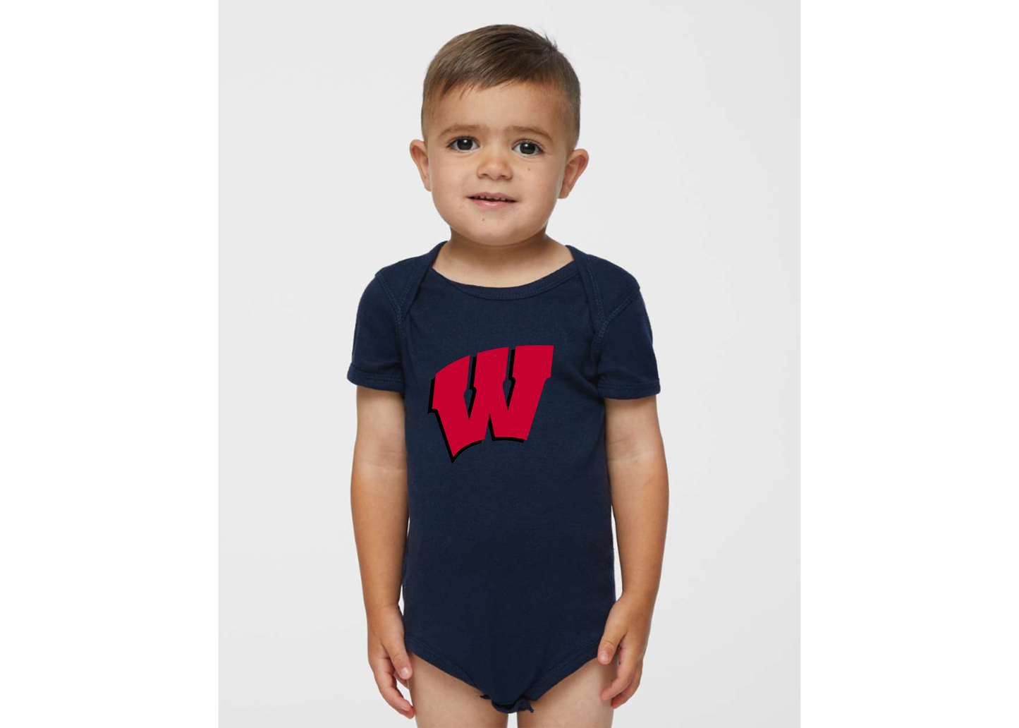 Wisconsin Badgers Rabbit Skins Infant Baby Rib Bodysuit